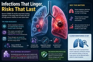 Severe COVID and Flu May Raise Lung Cancer Risk Years Later, But Vaccines Can Help